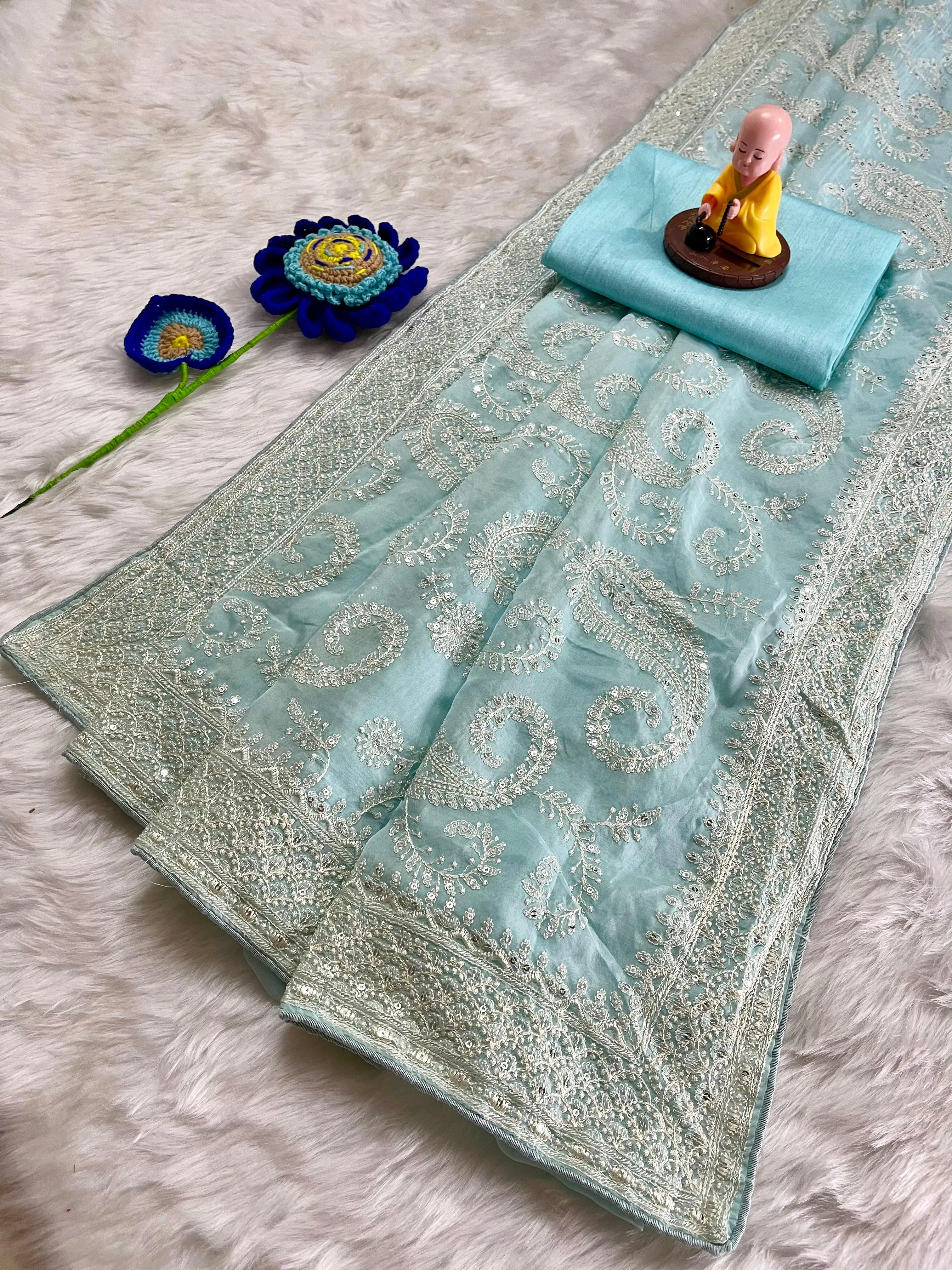 Silk Fabric Premium Saree - Image 11 in Surat